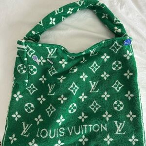 Louis Vuitton beach towel tote